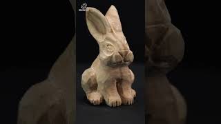 Carve your Easter Bunny with the right tools 🐰 #EasterBunny #RabbitCarving #WoodCarvingTools