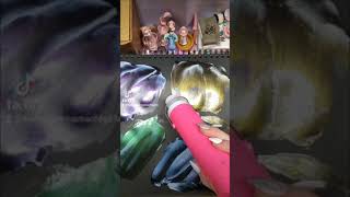 Halo Paste Demostration! Works great on black paper and is gorgeous!!!💚💜💛💙 #stamperia #howtoo