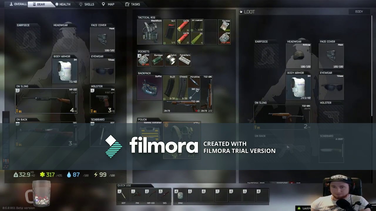 29 kill hatchet run Factory, Escape from Tarkov YouTube