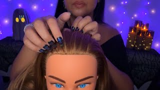 ASMR Scalp &amp; Hairline Scratching + Tingly Face Tapping 💛 Super Relaxing Sleep Triggers ✨