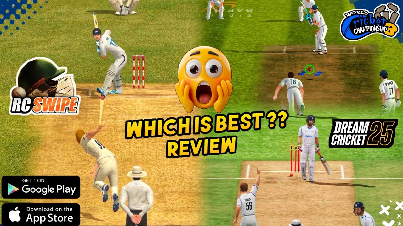 🔥Dream Cricket 24 Vs Real Cricket 24 Vs Wcc3 🥶 ! Which Is Best 🤔❓! Review In Tamil