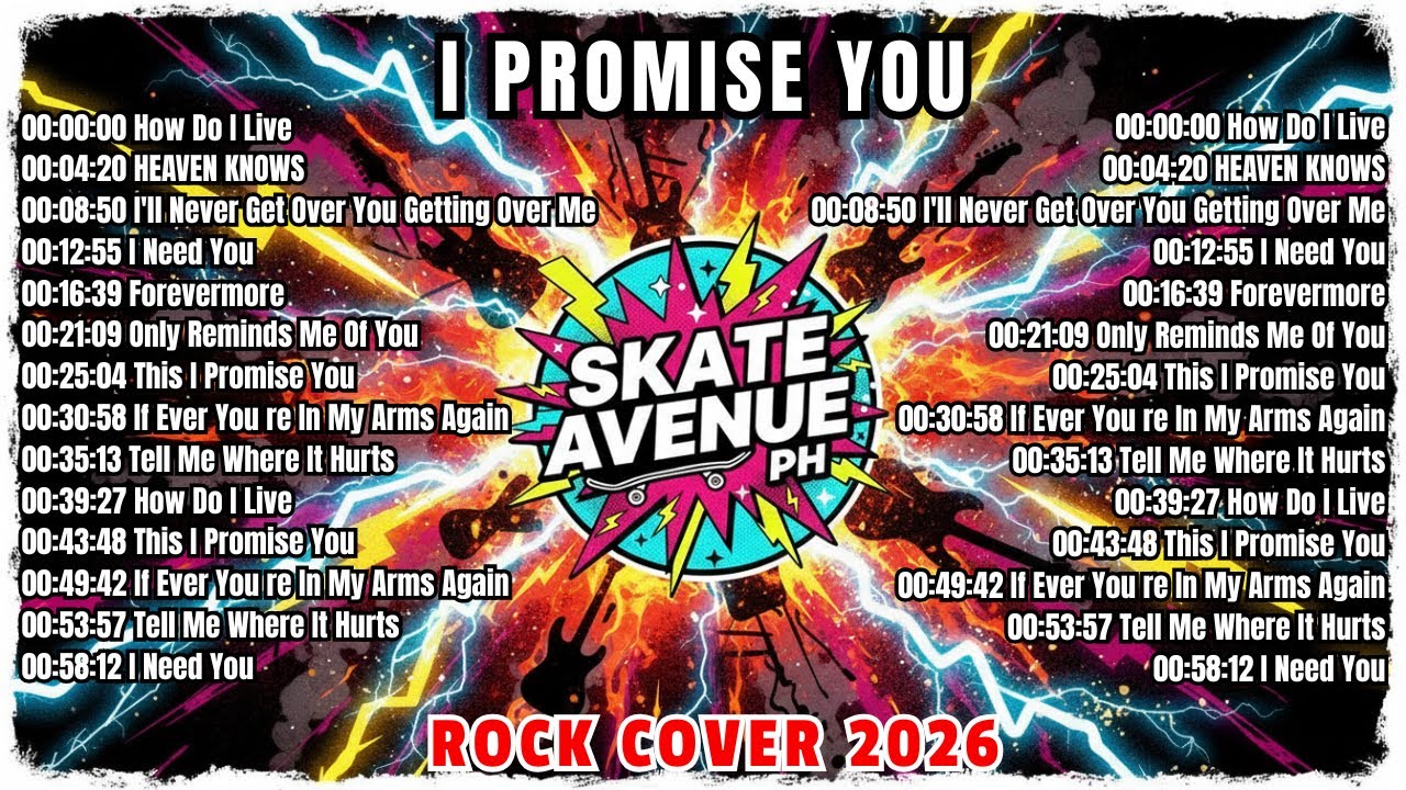 Skate Avenue PH- Heaven Knows / Rock Cover Non-Stop Lyrics Playlist 2026 - New Trending Music