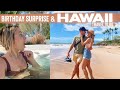 HUSBAND SURPRISED WIFE FOR HER GOLDEN BIRTHDAY | HAWAII TRAVEL VLOG (plus huge announcement)