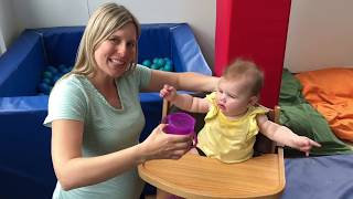 Teaching your baby to drink from a straw