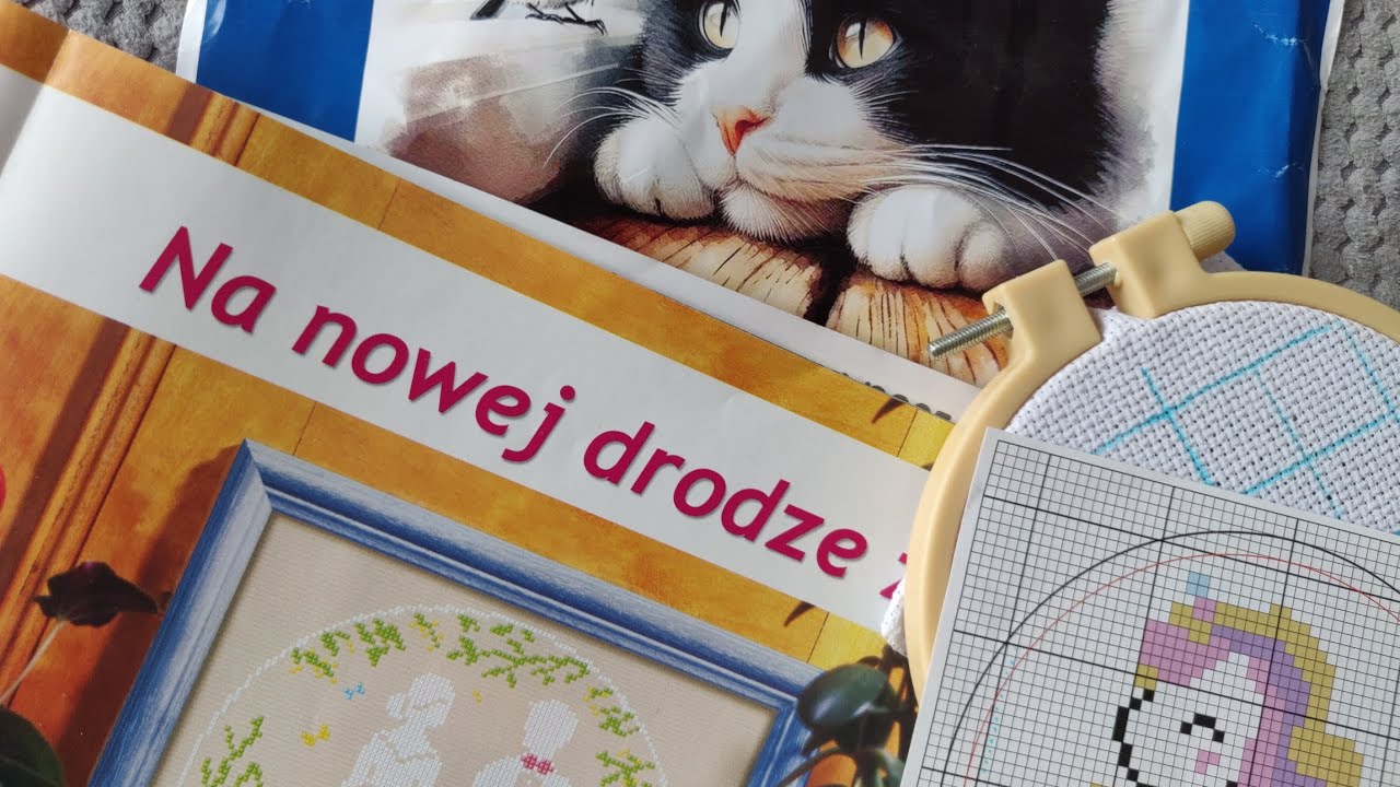 Postępy w haftach na Luty.