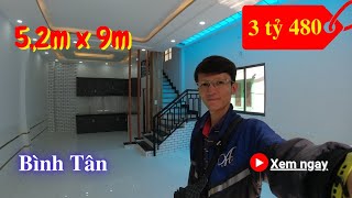 Bán Nhà Bình Tân Gần Ngã 4 Bốn Xã. Nhà 1 Lầu Căn Góc, 3Pn 2Wc, Sổ Hồng Riêng, Hẻm 2 Liên Khu 10-11