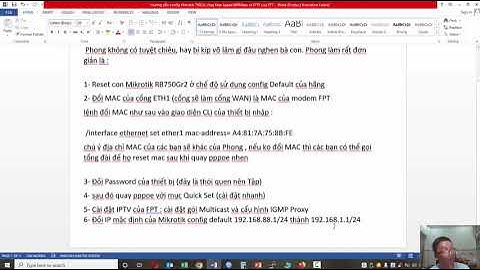 Hướng dẫn cài đặt Mikrotik 750Gr2  PPPoE và IPTV, tốc độ mạng 850Mbps