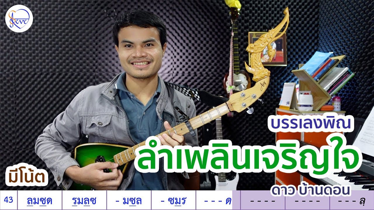 ลำเพลินเจริญใจ - ดาว บ้านดอน Cover พิณ By สตีฟ ฐิติวัสส์​ ทองอ่อน (มีโน้ต)