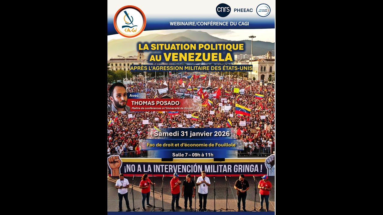 La situation politique au Venezuela par Thomas POSADO, Maître de conférences