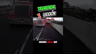 BRUTAL lección del tráilero al imprudénte🛑🚨#Carretera #Ed...