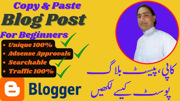 Copy & Paste Blog Post || How to Write Blog Post - Unique Article