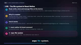 The File System in React Native | React Native Interview (7.9)