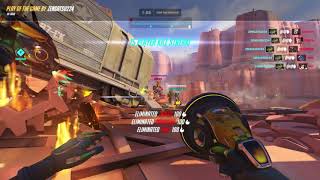 Lucio booping team kill (Quintuple kills)