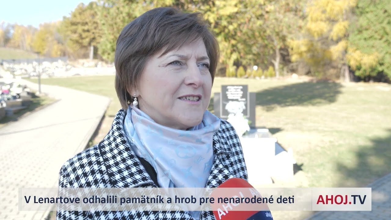 V Lenartove odhalili pamätník a hrob pre nenarodené deti