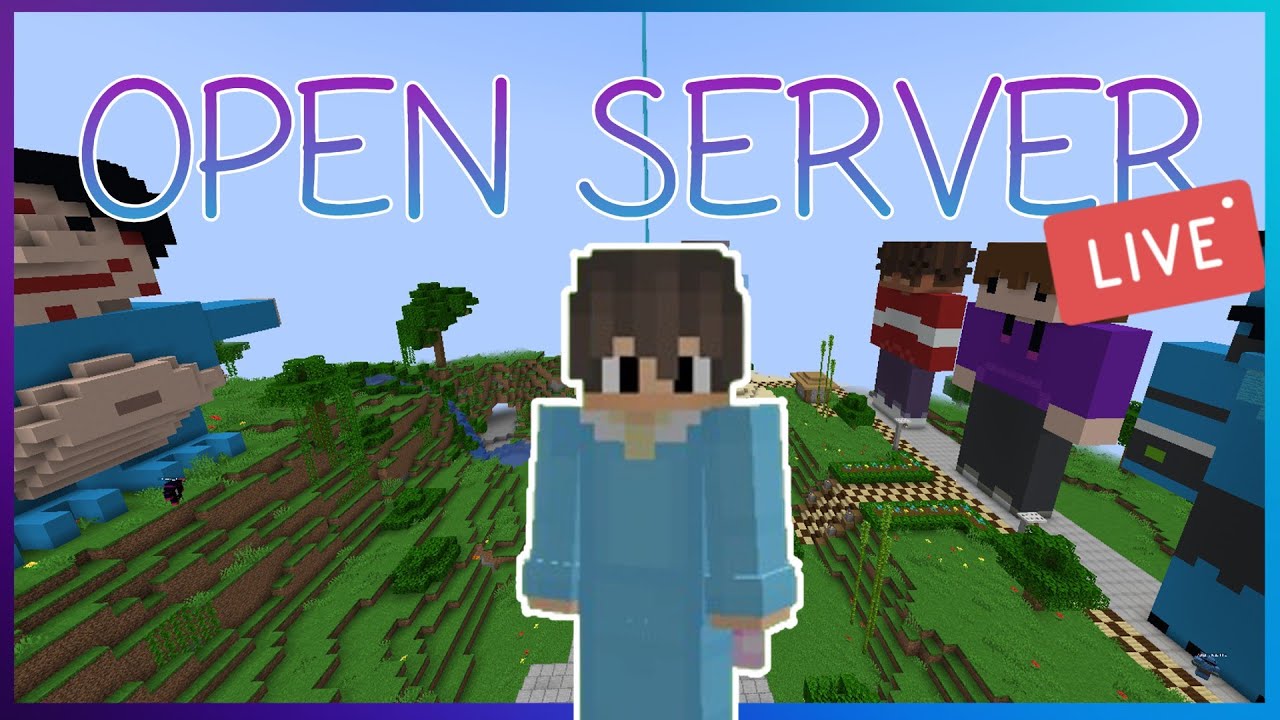 (🔴 LIVE) OPEN MINECRAFT SERVER! - NO GREIFING/HACKING Ples - YouTube