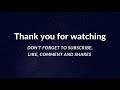 End of video