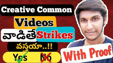 How to Use Creative Common Videos in Youtube Without Copyright in telugu |Creative Common New Rules