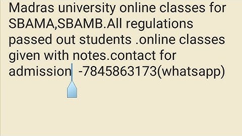 Madras university maths Arrears for passed out.contact 7845863173 for classes.