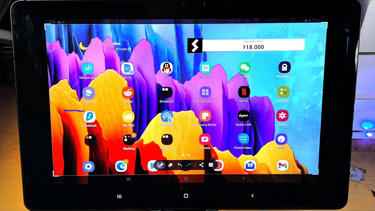 How To Take a ScreenShot on Galaxy Tab S8 / S8 Plus / S8 Ultra + Tips ...