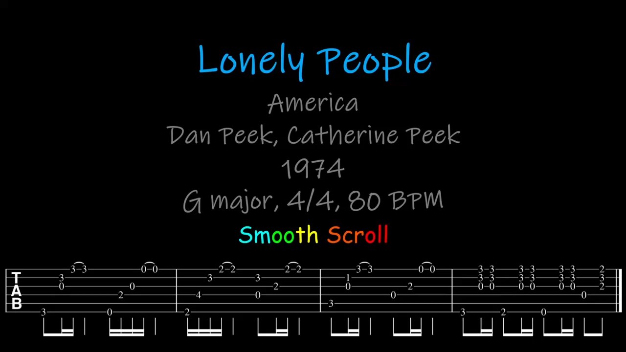 Lonely People Chords Lyrics And Timing YouTube Lonely people chords lyrics and timing youtube