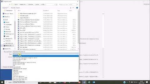 Enregistrer sous type fichier différent