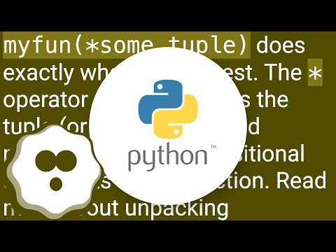 Expanding tuples into arguments