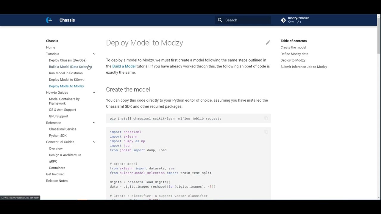 Chassis.ml - Deploy Model to Modzy - YouTube