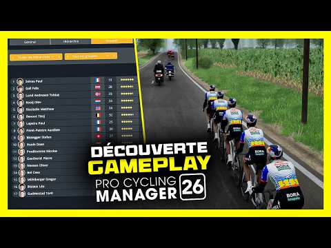 DÉCOUVERTE PRO CYCLING MANAGER 26 - GAMEPLAY FR