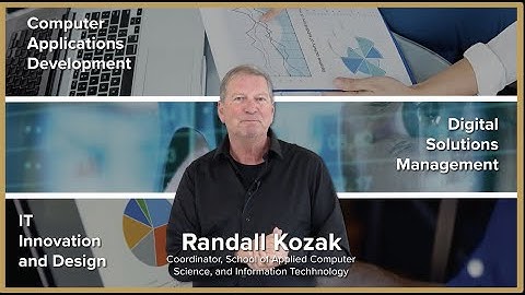 Programs from the School of Applied Computer Science and IT | With Randall Kozak