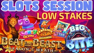 Low Stakes Online SLOTS SESSION with Tom Slots - Can I get off to a good start with a Big Win??