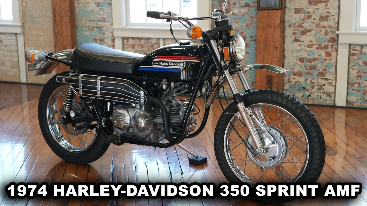 1974 HARLEY-DAVIDSON 350cc SPRINT AERMACCHI (AMF) - YouTube