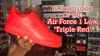 triple red air force ones