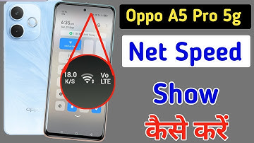 Oppo A5 Pro 5G net speed show/Oppo A5 Pro 5G me net speed kaise dekhe/network setting