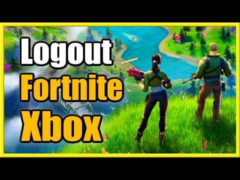 How to UNLINK & LOGOUT of Fortnite on Xbox One (Fastest Method!)