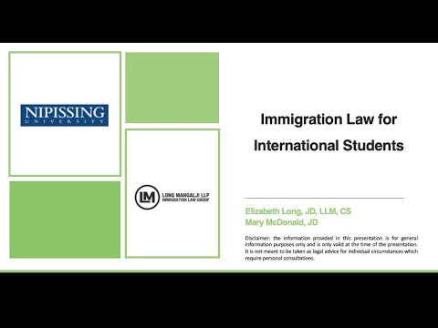Webinar for International Students at Nipissing University - Nov 2023 ...