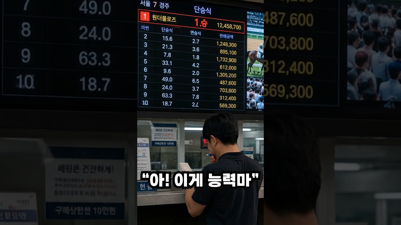 난 경마를 그냥 못한다! #경마 #경마장