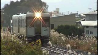 秋深まる北上線～Going on the Kitakami Line in Autumn