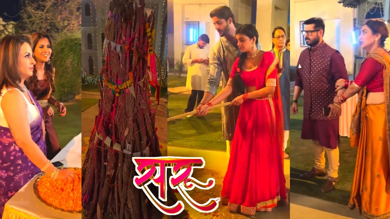 Вед и Сару празднуют Холи с Бирлой и семьей Баджадж 😍 Закулисные съемки предстоящего эпизода с Сару