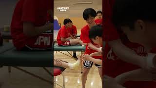 🔰はじめてのテーピング🔰女子U17日本代表候補の選手たちがテーピングにチャレンジ！