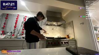 Ludwig almost sets his house on fire