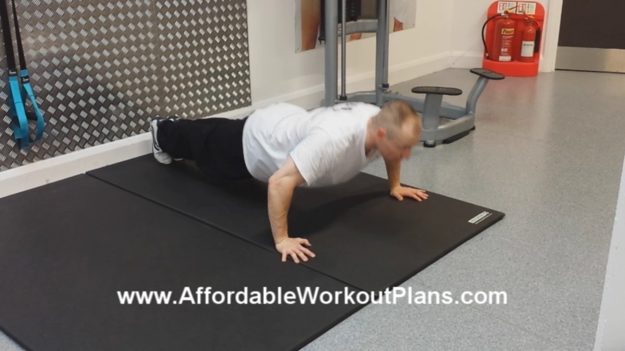 training planner Push Ups (chest exercise)