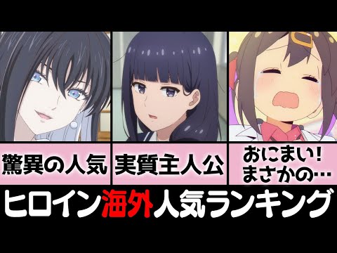 冬アニメ人気ヒロイン海外の評価ランキングTOP10「予想通りの首位と意外過ぎるランクイン」【おにまい！】【転天】【久保さん】【虚構推理】【トモちゃんは女の子！】