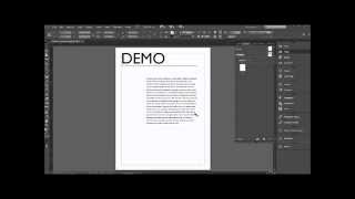 Working with Master Pages in Indesign