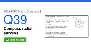 Information 2021 HSC Maths Standard 2 Q39 Guide