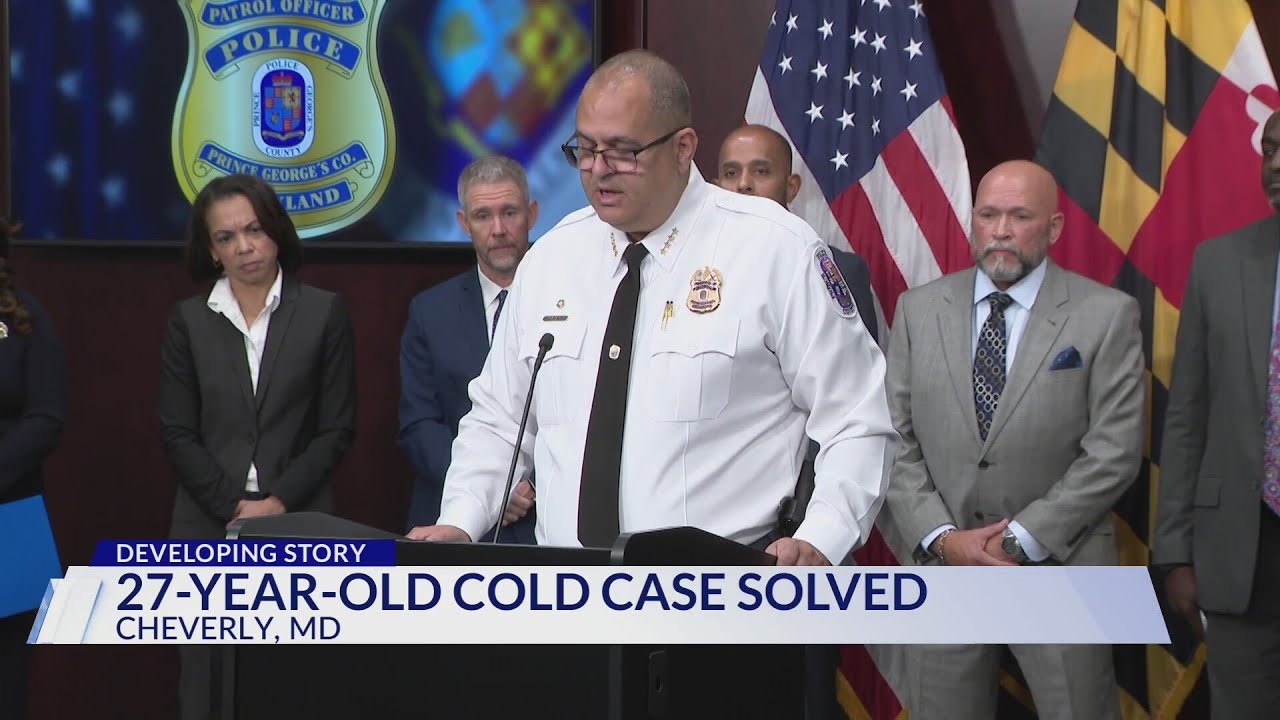 Police solve 27-year-old cold case in Prince George's County - YouTube