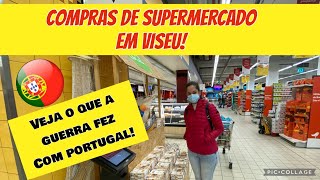 COMPRAS de SUPERMERCADO em VISEU , Portugal! Veja os preços! 🇵🇹