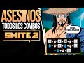 SMITE 2 | TODOS LOS COMBOS de ASESINOS | GUÍA