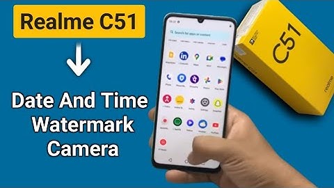 How to enable date and time watermark camera in Realme C51, set date and time watermark in photo