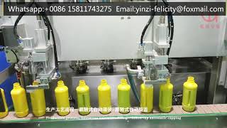 Famous Two heads tracking type filling capping machine production line for liquid/shampoo/deterdent/oil Net Worth