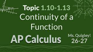 1.10-1.13 Continuity of a Function